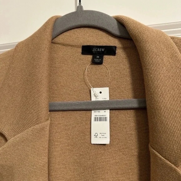 J.CREW Ella Open Front Long Sleeve Sweater Blazer NWT - Picture 7 of 10